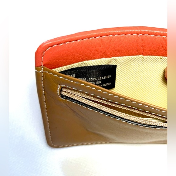Leather genuine Wallet Card holder multicolor - Picture 7 of 7